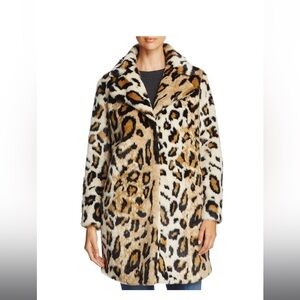 Brand New Cupcakes and Cashmere Abeni Leopard Faux Fur Coat